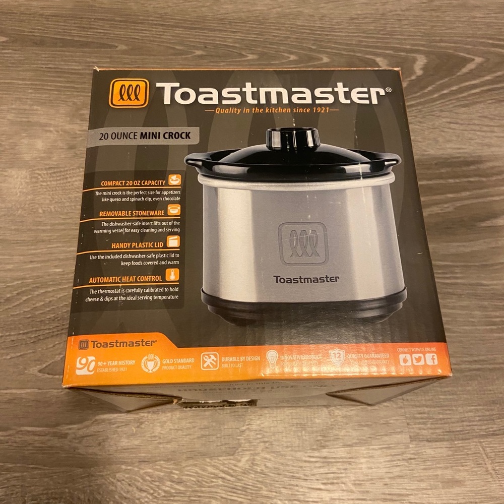 NWT Toastmaster 20 oz mini slow cooker crockpot